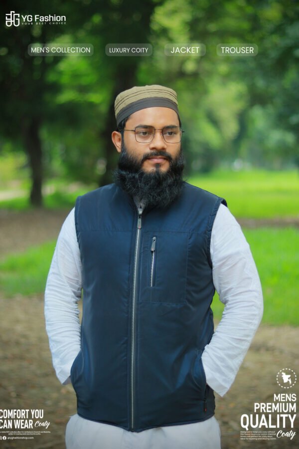 Luxurious Coaty- Navy Blue