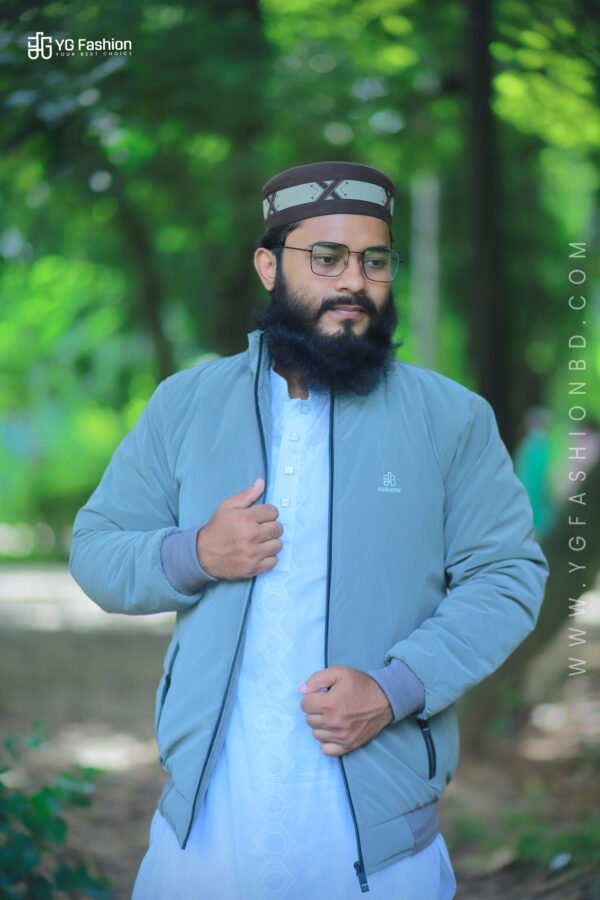 Premium Quality Kuasha Jacket-Light Ash