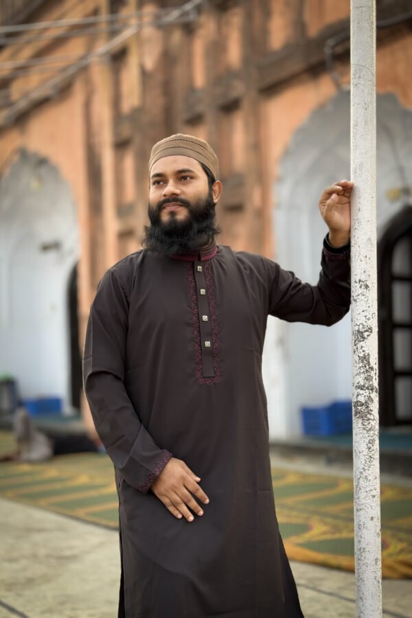 Pakistani Streets Panjabi-Chocolate Brown