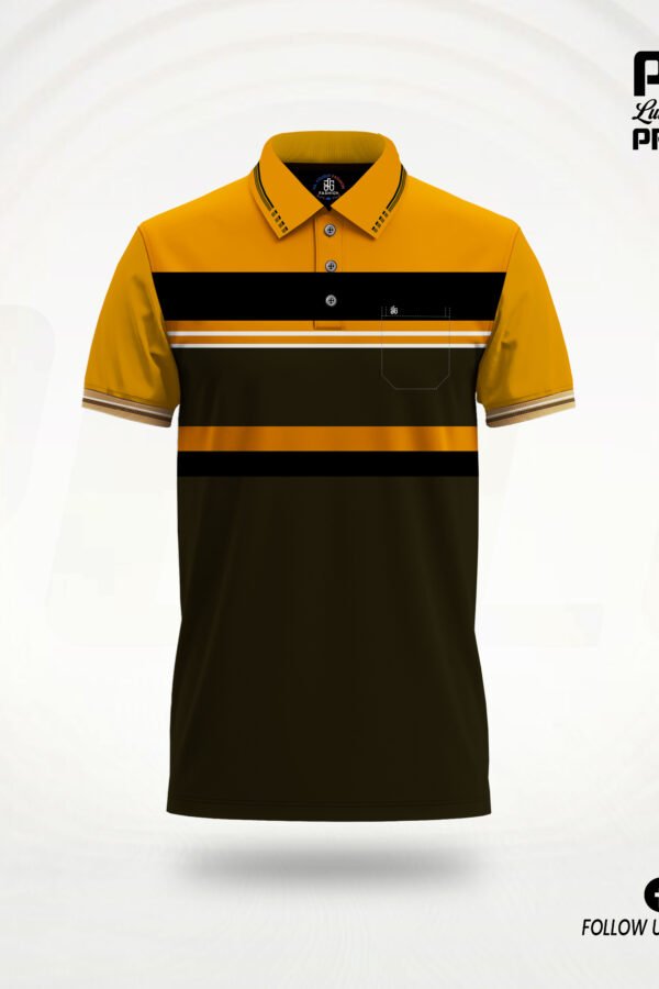 Stripe Polo T-Shirt-6